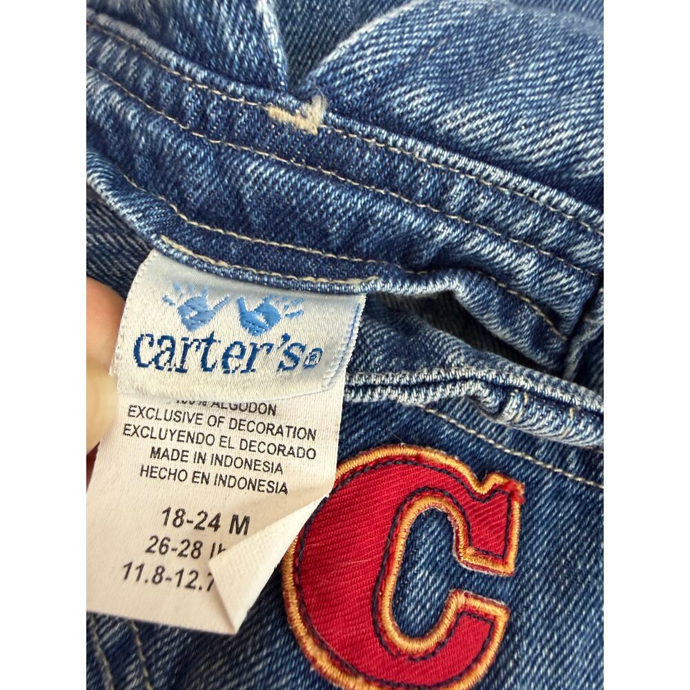 Vintage Carters Jean Overalls 18-24 Months Little Truck Logo - Picture 5 of 5
